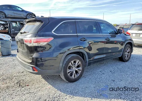 2014 Toyota Highlander Xle из США, поврежденный, VIN 5TDKKRFH4ES014332